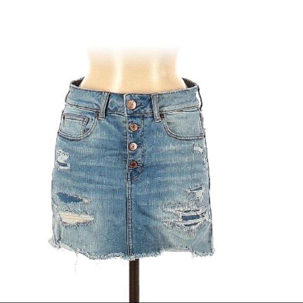 VINTAGE American Eagle Outfitters Denim Jean skirt~ size 6